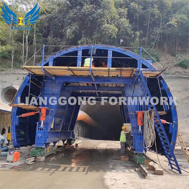 Trole hidráulico de aço do forro do túnel para a construção do túnel Railway